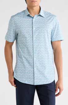 Bugatchi Short Sleeve Woven Shirt