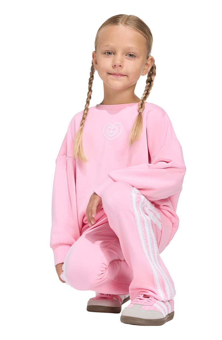 adidas x Disney Alice in Wonderland Kids
Crewneck Sweatshirt
Flare Leggings Set, Alternate, color, Light Pink