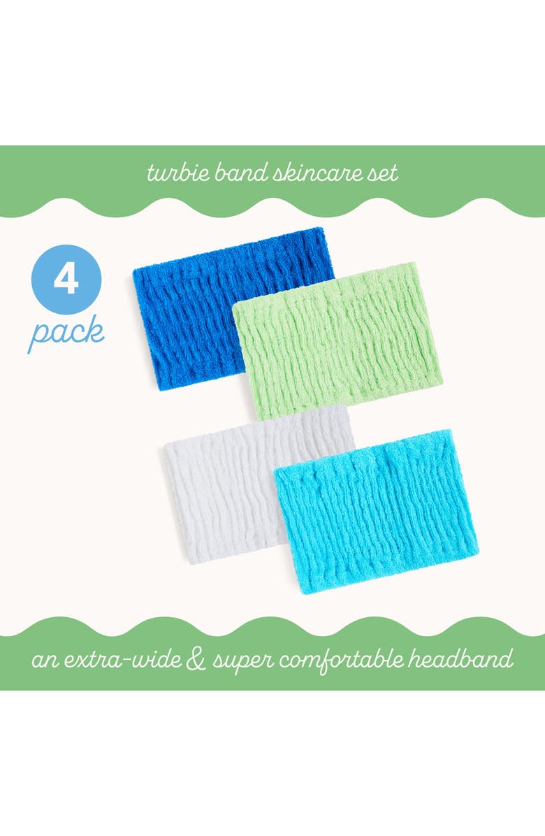 TURBIE TWIST 4 Pack Turbie Band, Extra Wide Spa Cotton Headbands, Alternate, color, 