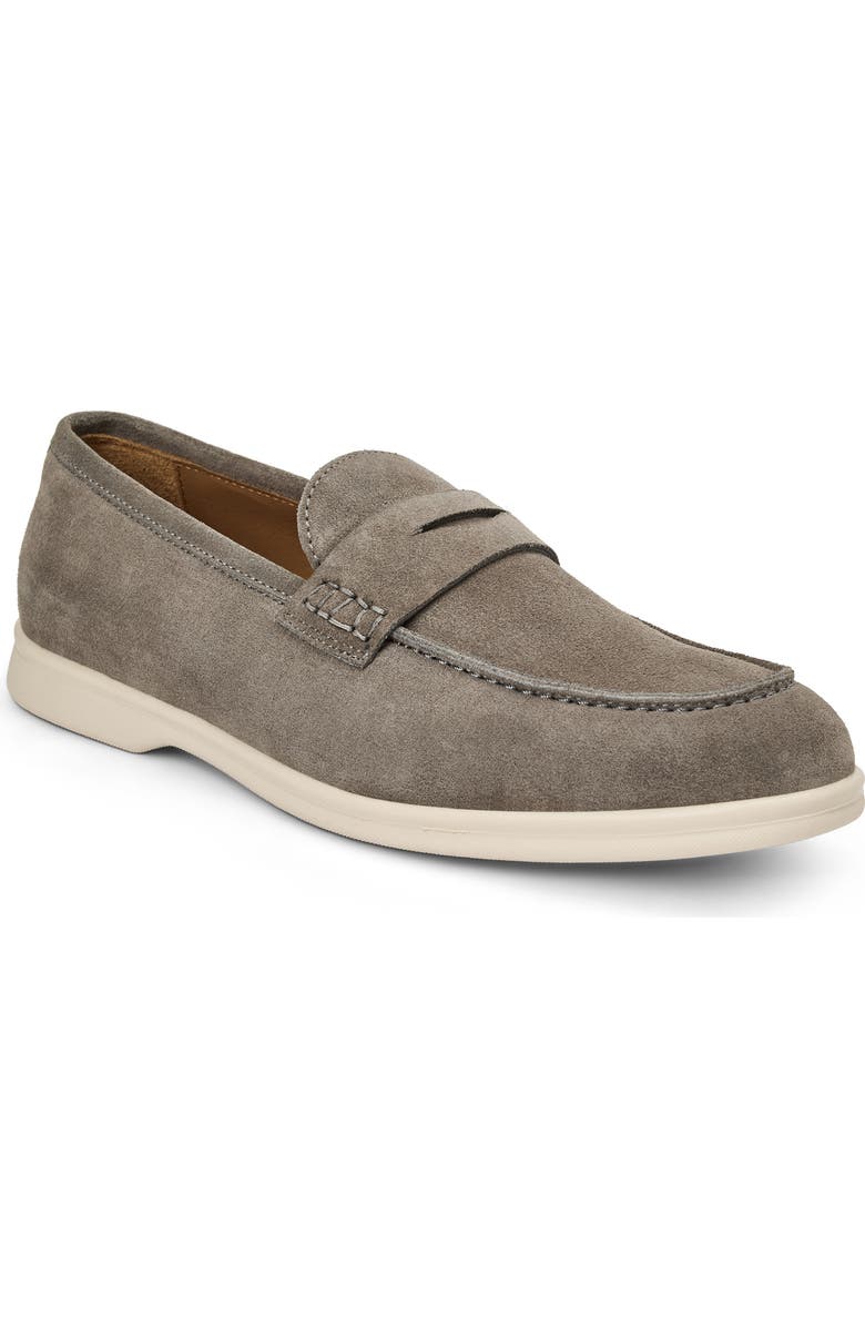 Bruno Magli Patrizio Penny Loafer, Main, color, Grey Suede