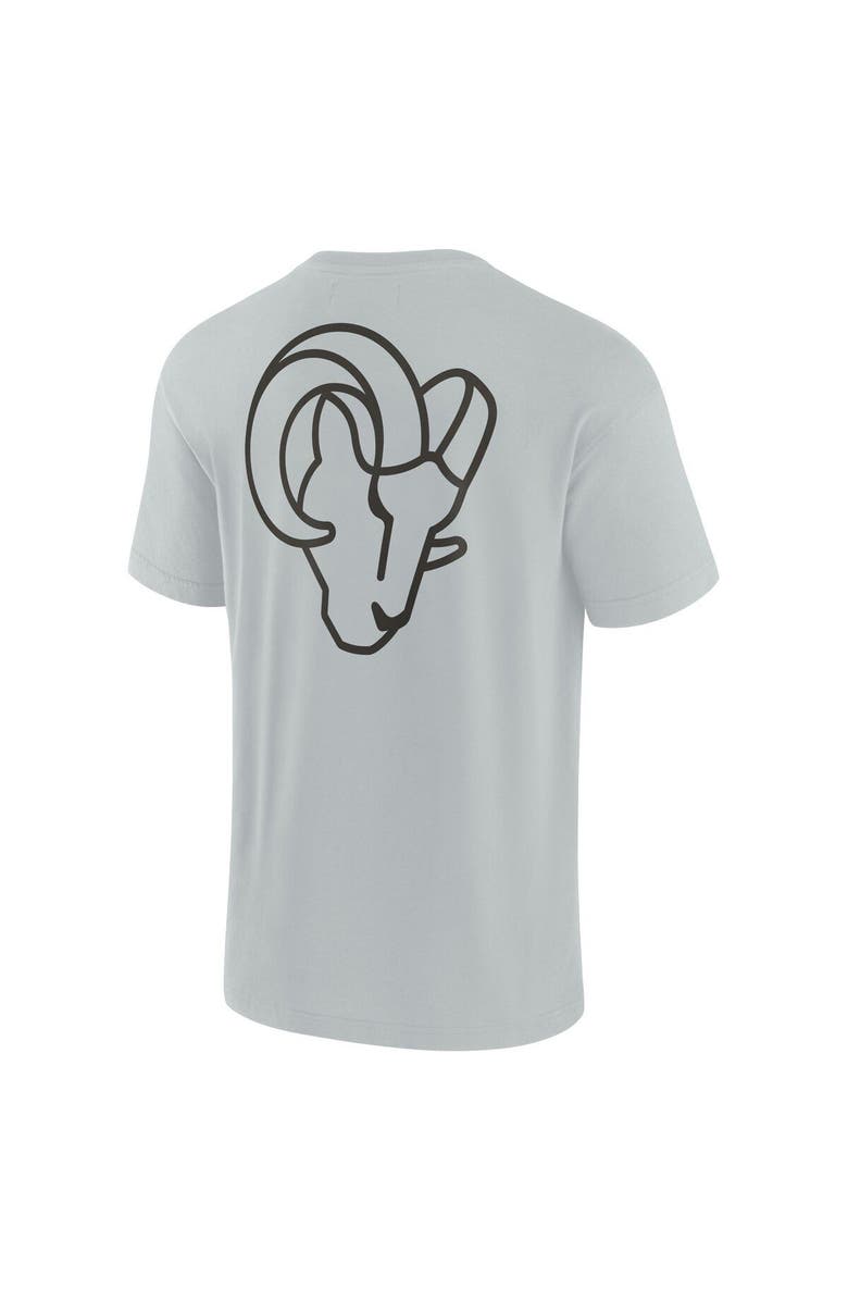 Fanatics Signature Unisex Fanatics Signature Gray Los Angeles Rams Elements Super Soft Short Sleeve T-Shirt, Alternate, color, Gray