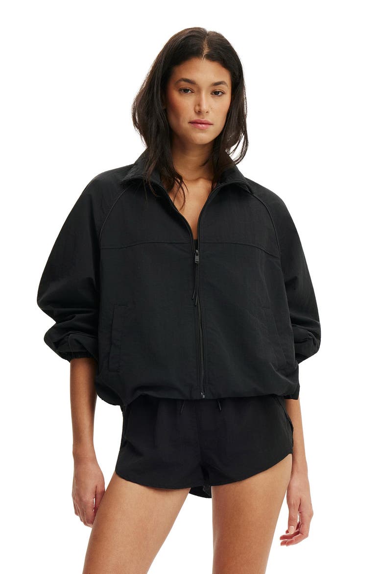Women's Active Offside Windbreaker, Main, color, Black
