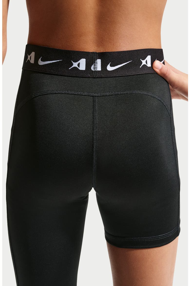 Kids' A'ja Wilson Dri-FIT Leggings, Alternate, color, BLACK/ WHITE