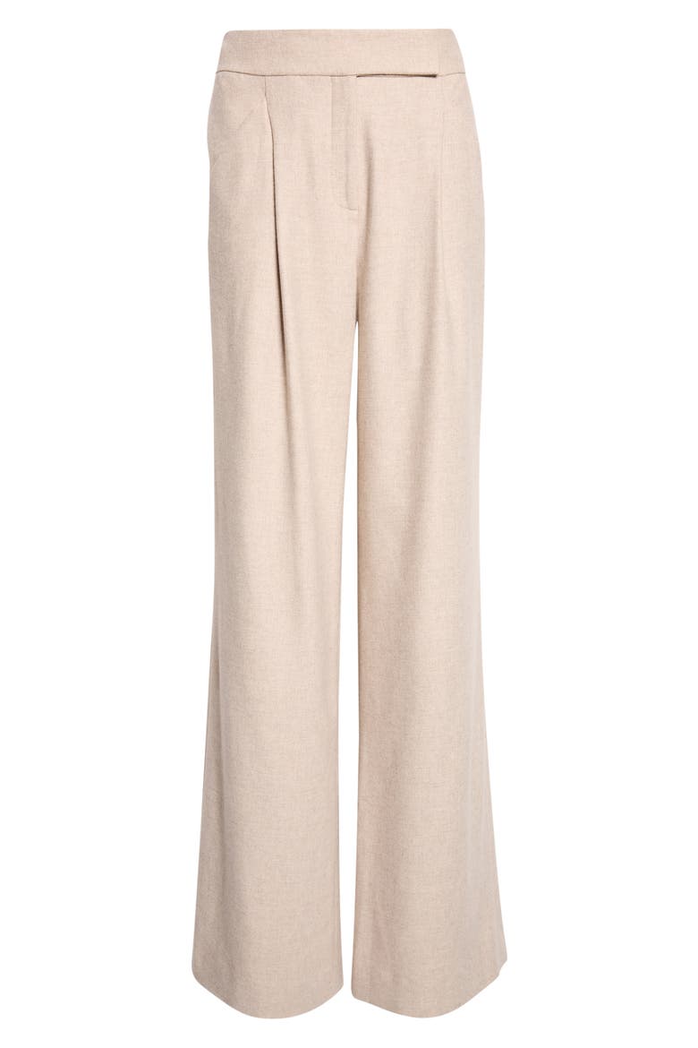 Holt High Waist Wide Leg Pants, Alternate, color, OATMEAL MELANGE