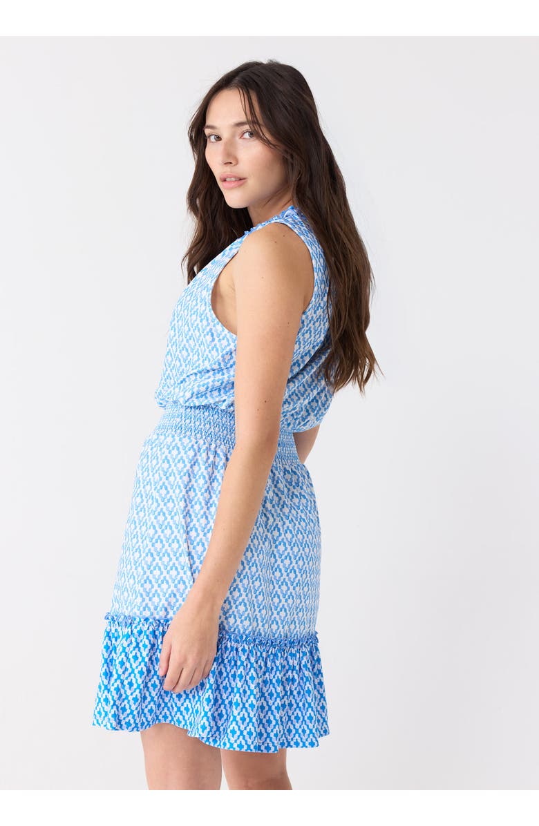 Cabana Life Smocked Waist Dress, Alternate, color, Seaside