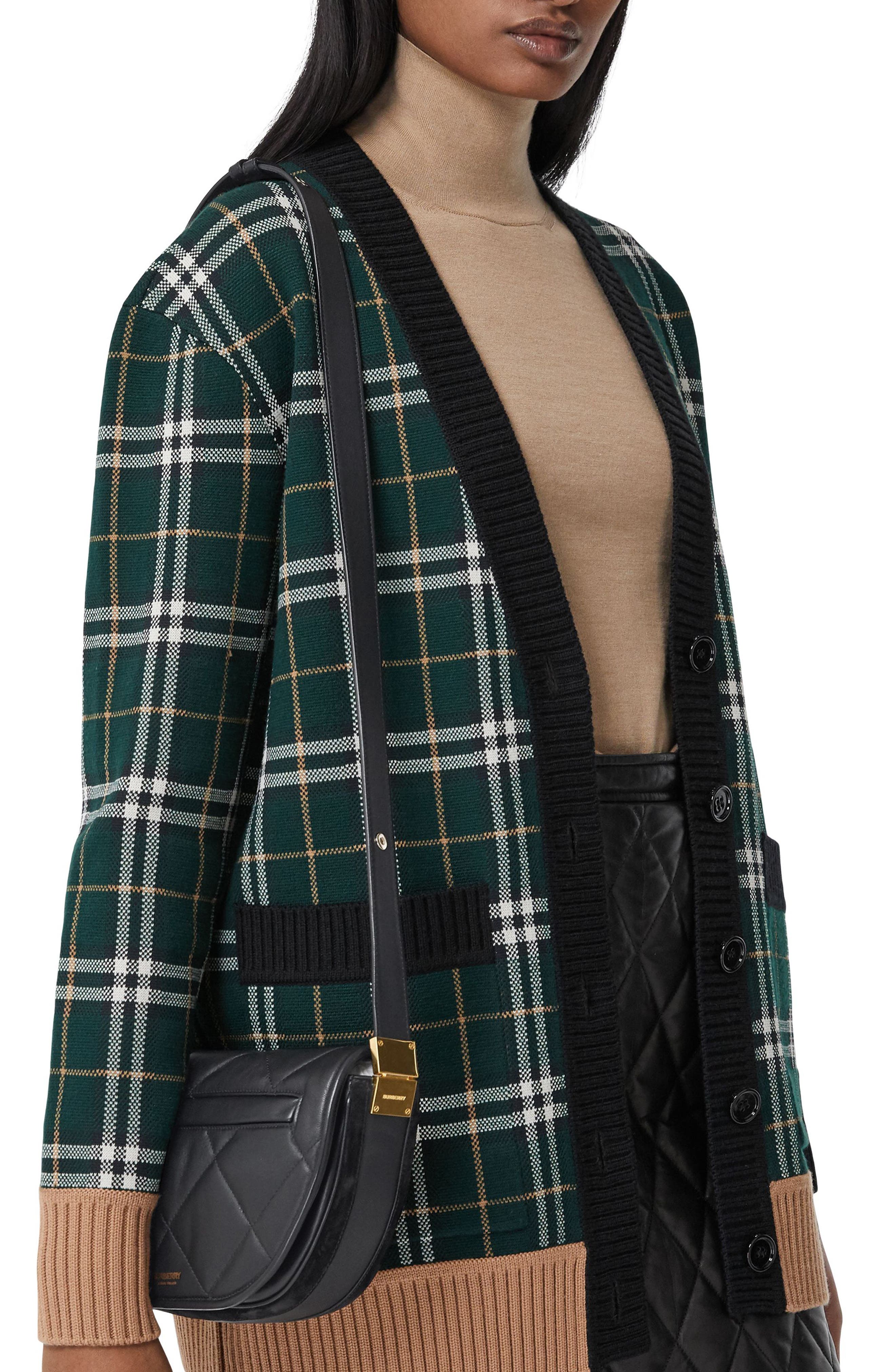 Burberry Small Olympia Diamond Quilted Leather Bag, Alternate, color, 