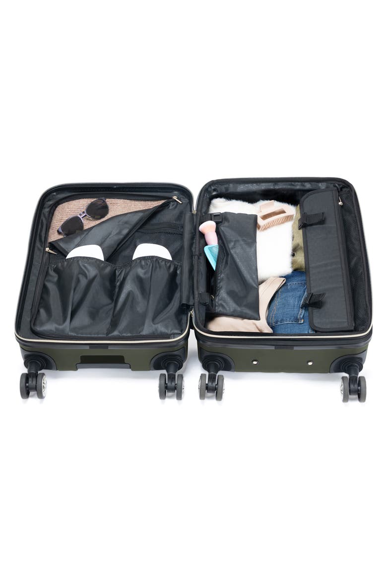 Madison Square 2-Piece Hardside Carry-On Luggage & Backpack Set, Alternate, color, OLIVE