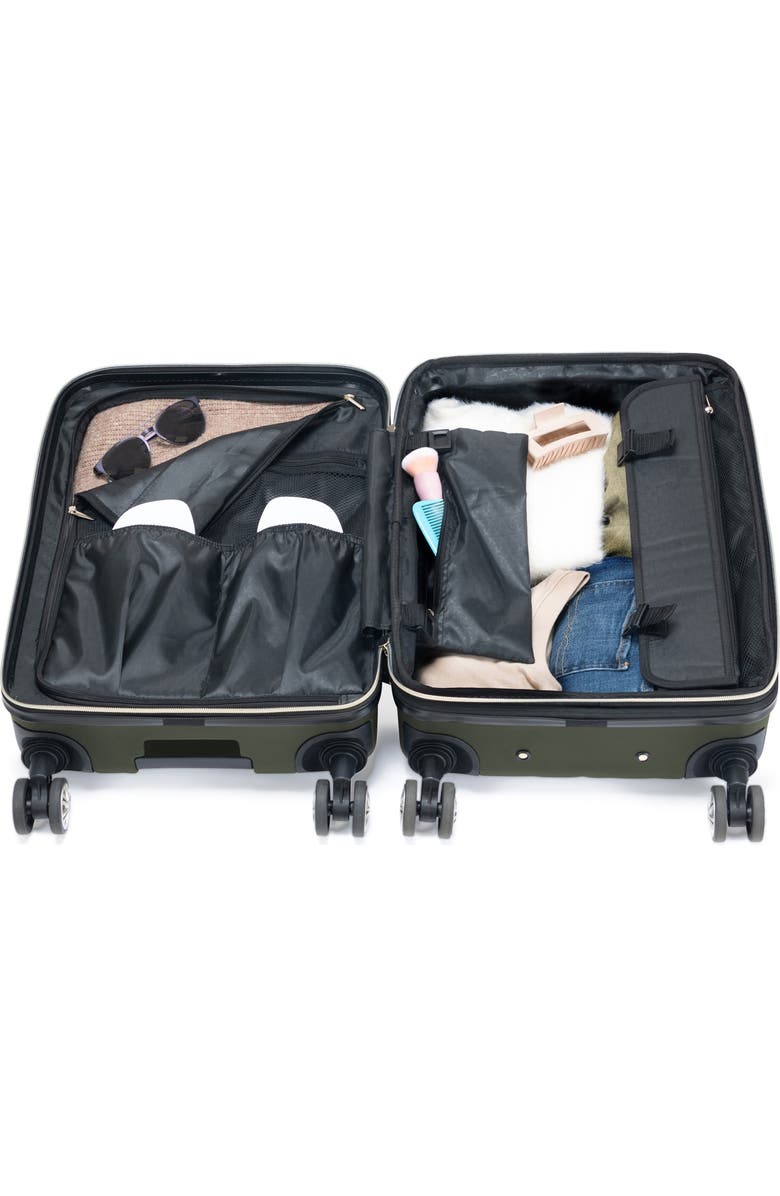 Kenneth Cole Madison Square 2-Piece Hardside Carry-On Luggage & Backpack Set, Alternate, color, Olive