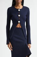 Stella McCartney Rib Cotton Cardigan