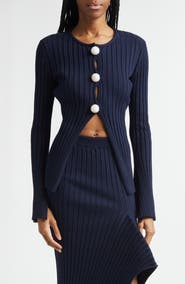 Stella McCartney Rib Cotton Cardigan