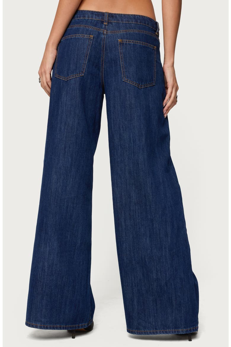 Jimena Low Rise Wide Leg Jeans, Alternate, color, BLUE