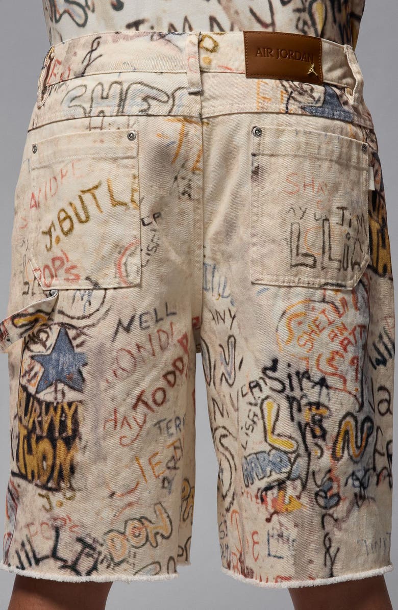 Jordan Print Cotton Twill Shorts, Alternate, color,