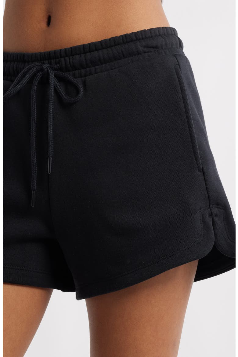 Mini Sweat Shorts, Alternate, color, BLACK JET
