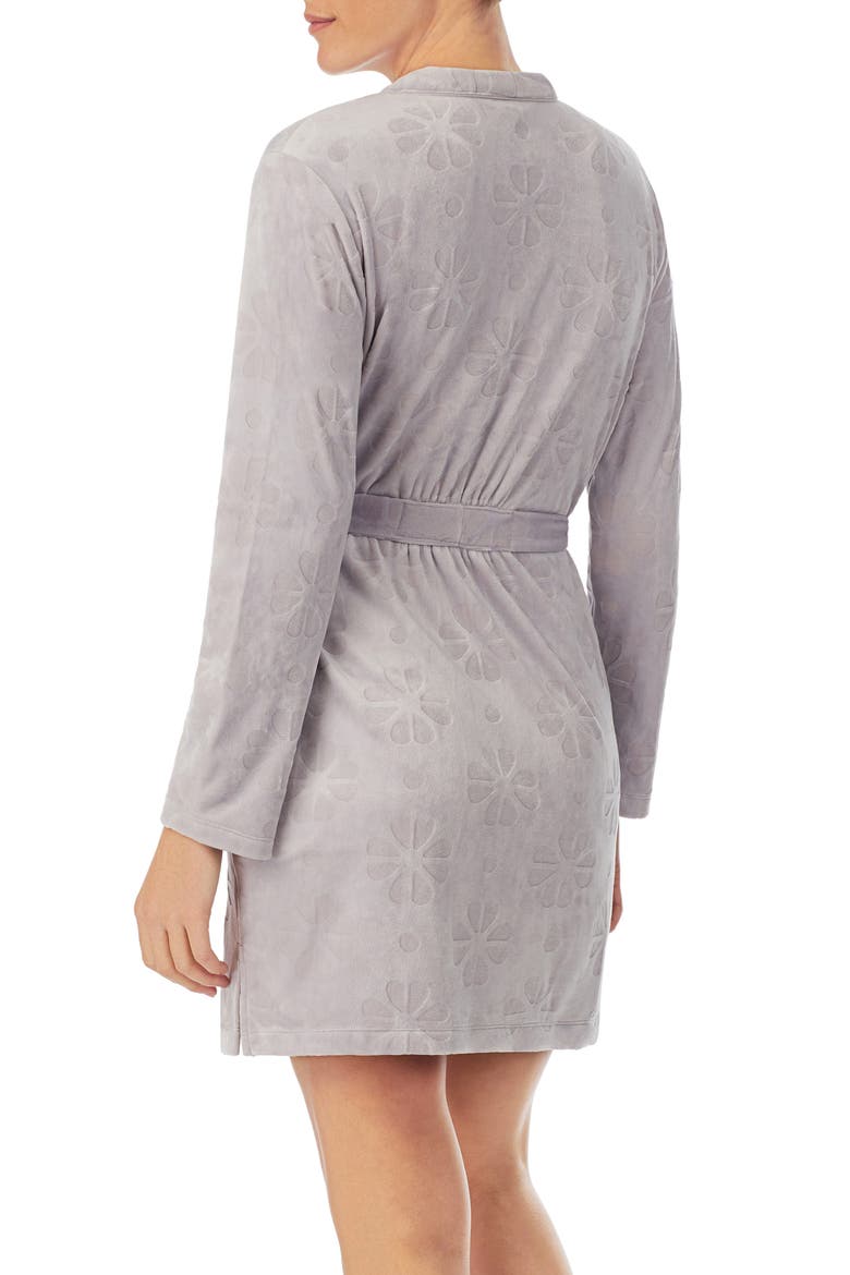 spade pattern short robe, Alternate, color, SILVER GREY