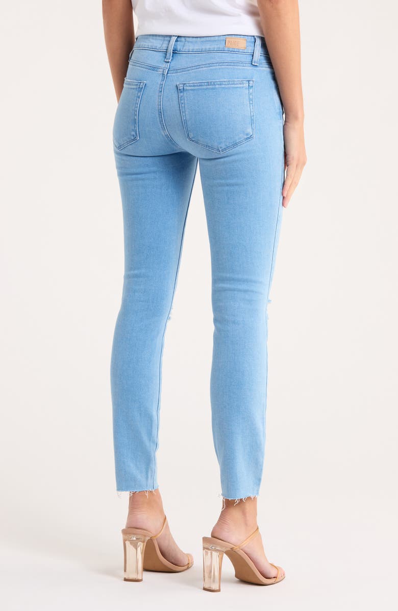 PAIGE Verdugo Ripped Mid Rise Ankle Skinny Jeans, Alternate, color, Whamydest