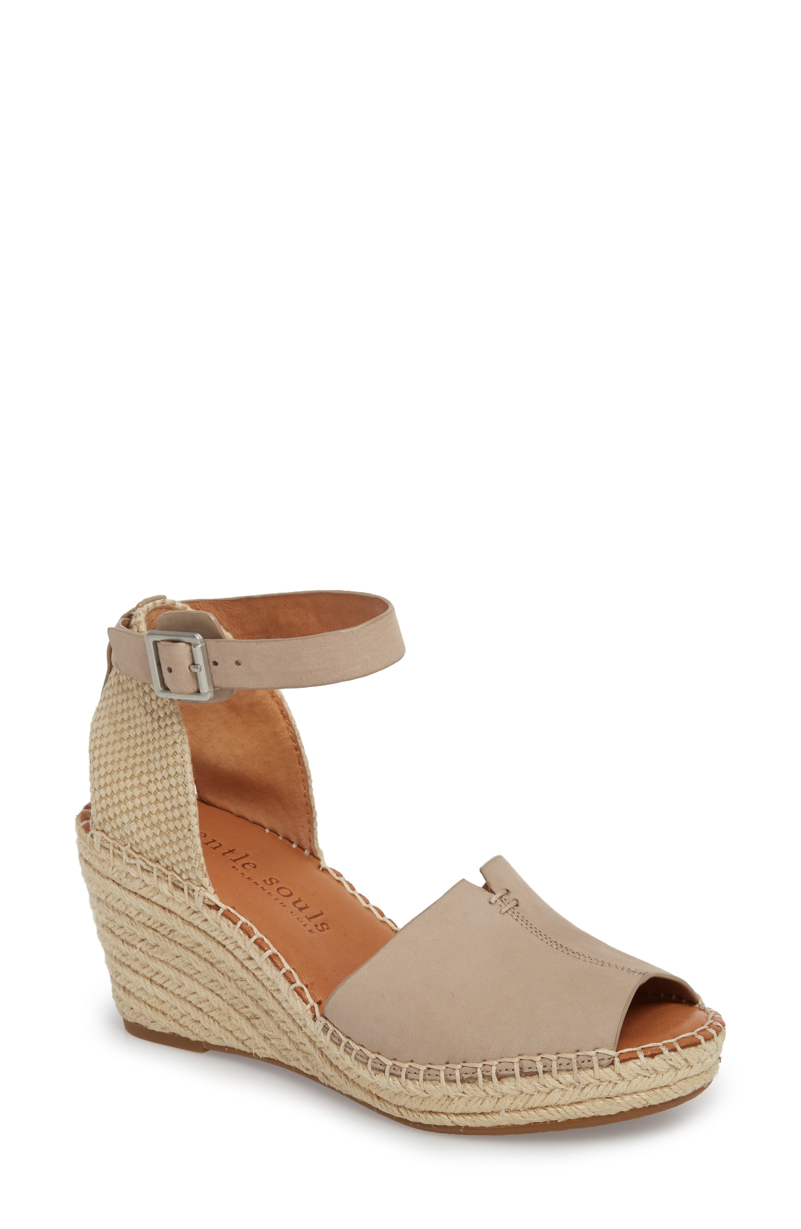 Gentle Souls by Kenneth Cole Charli Espadrille Wedge, Main, color, 