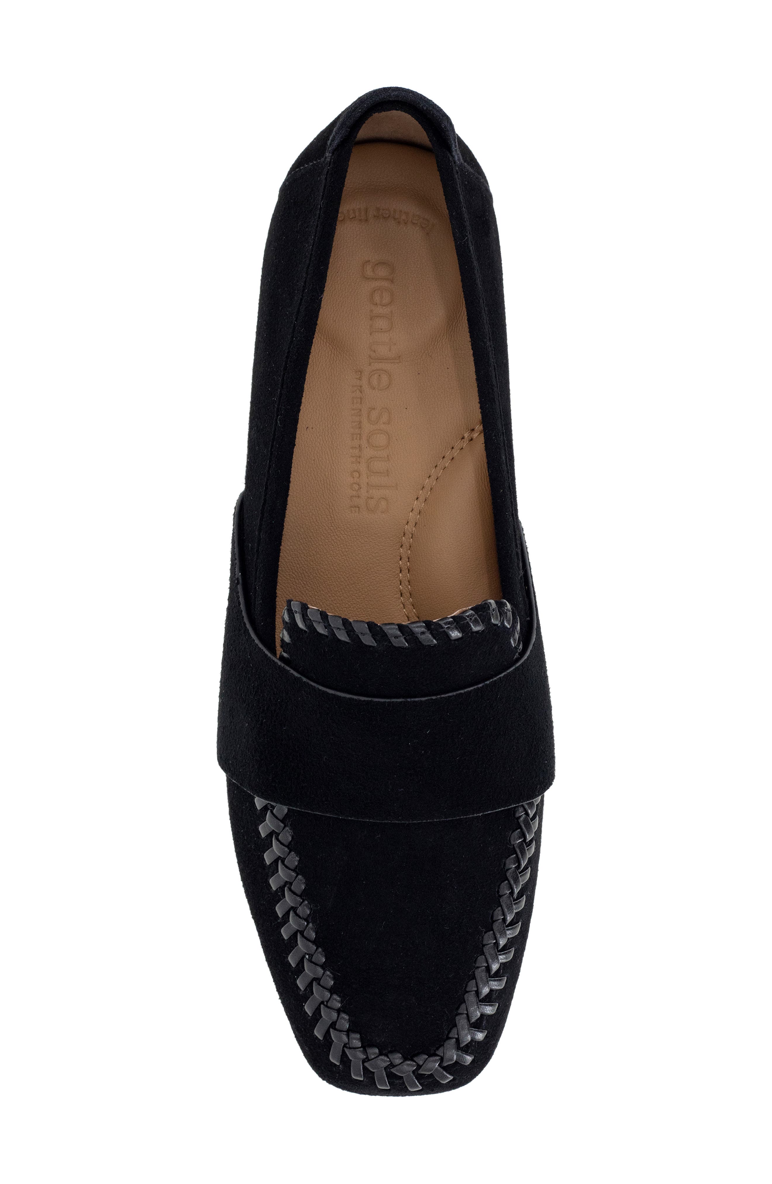 Gentle Souls Sandra Loafer, Alternate, color, Black Suede