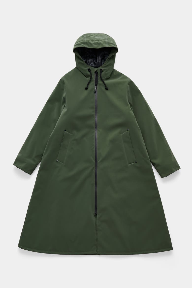 Mosebacke Long Matte Winter Coat, Alternate, color, Green