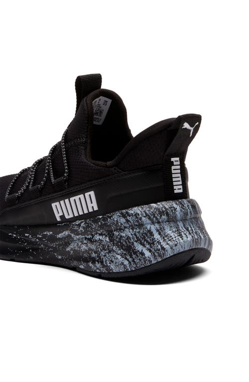 Puma Kids' Softride One4all 2.0 Blizzrizz Running Sneaker In Black