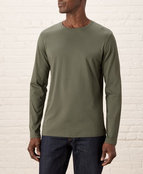Organic Cotton Softspun Essential Crewneck Long Sleeve Tee