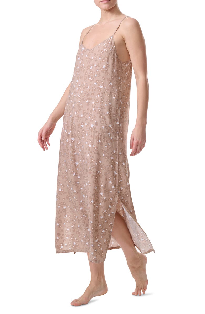 Splendid Print Maxi Chemise, Alternate, color,