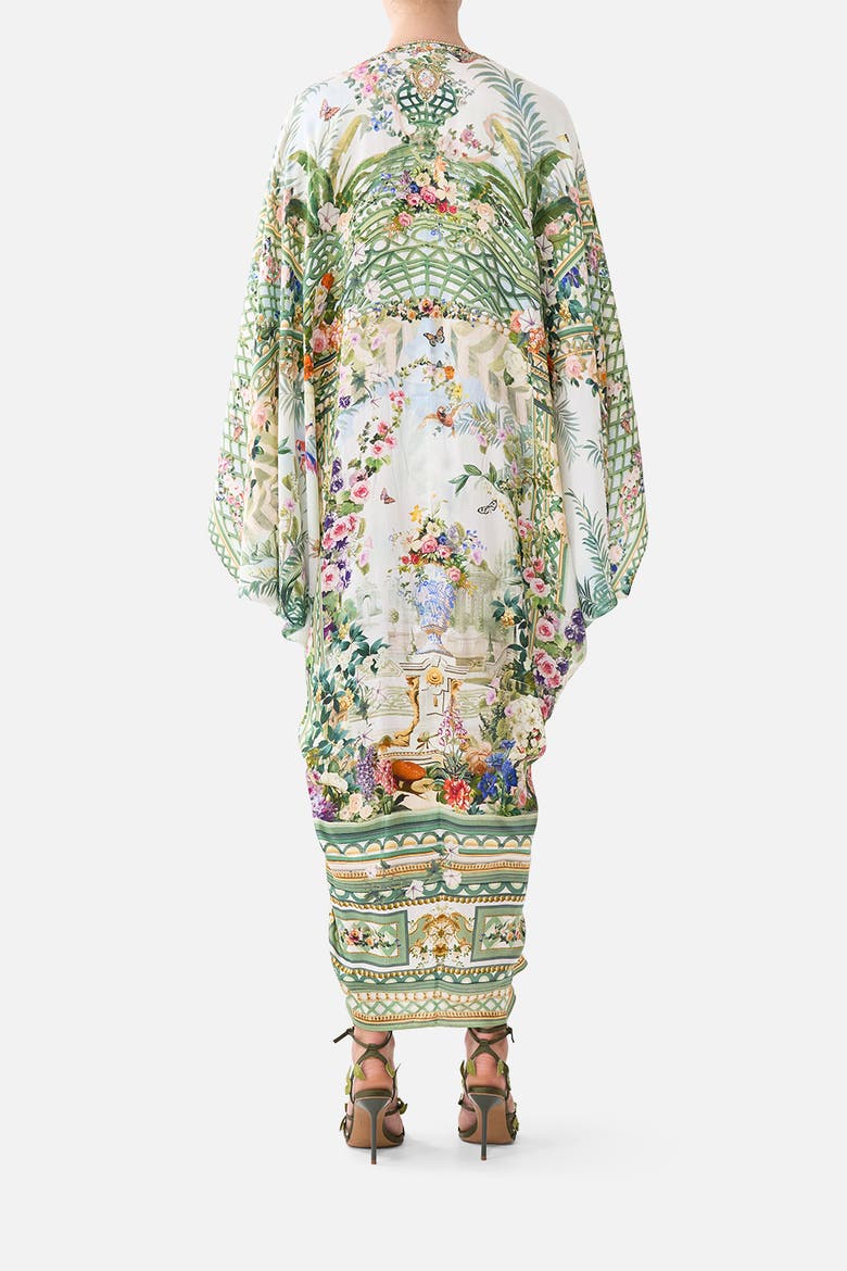 T Shape Long Kaftan, Alternate, color, Art For The Empress