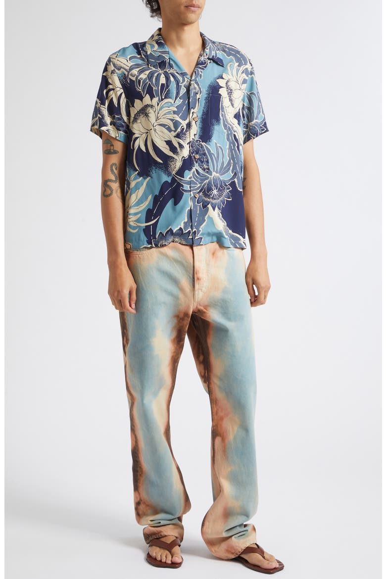 Straight Leg Jeans, Alternate, color, PEACH