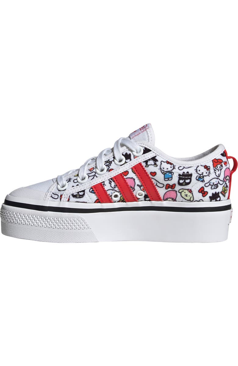 adidas Kids' x Hello Kitty Nizza Platform Sneaker, Alternate, color,