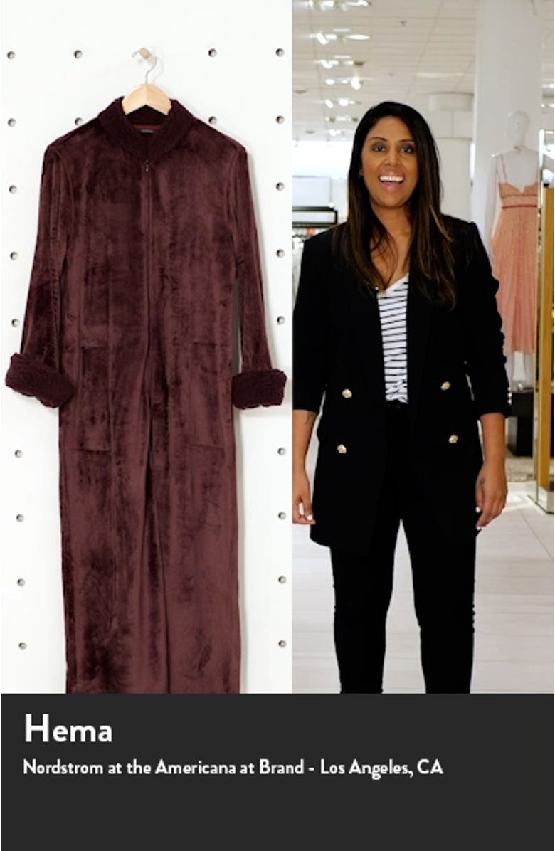 Faux Shearling Trim Velour Caftan, sales video thumbnail