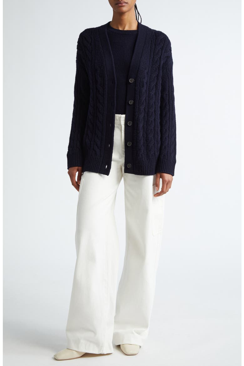 Utility Cotton Twill Cargo Pants, Alternate, color, OFF WHITE