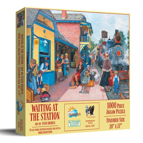 Waiting at the Station 1000 piece Jigsaw Puzzle for Adults