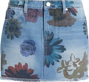PTCL Ria Floral Print Denim Miniskirt