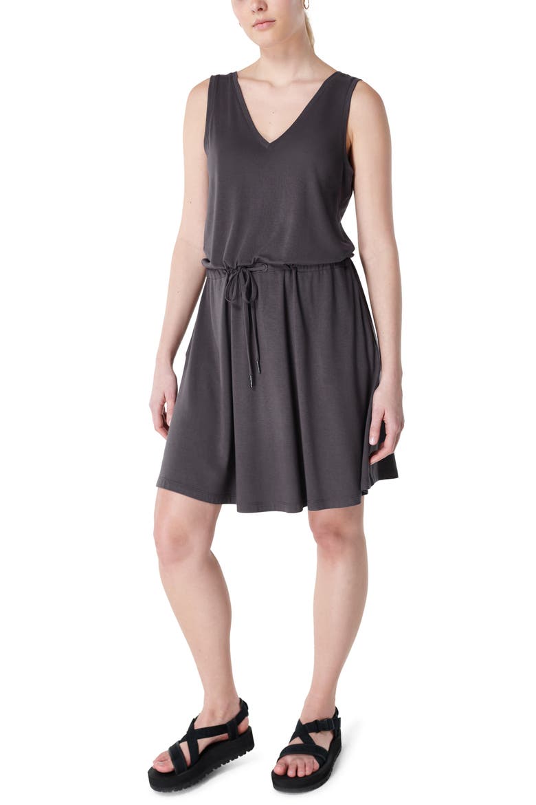 Take It Easy Drop Waist Dress, Main, color, URBAN GREY
