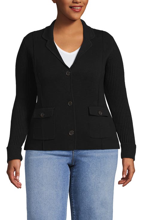 Drifter Ribbed Collared Blazer Sweater