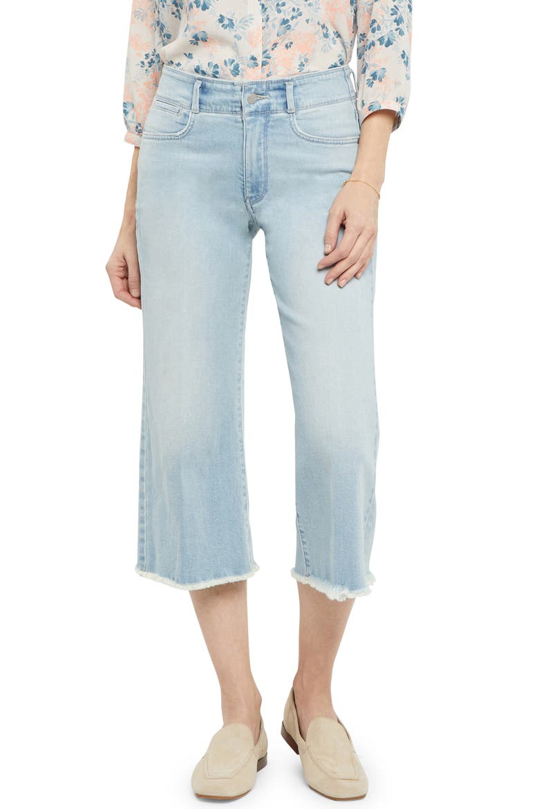 Major Wide Leg Capri Jeans, Main, color, DUNES