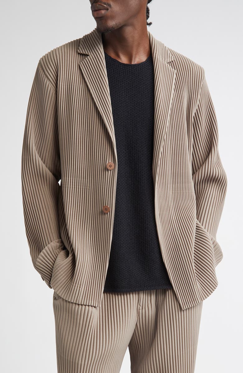 Homme Plissé Issey Miyake Tailored Pleats 1 Sport Coat, Main, color, Riverside Gray