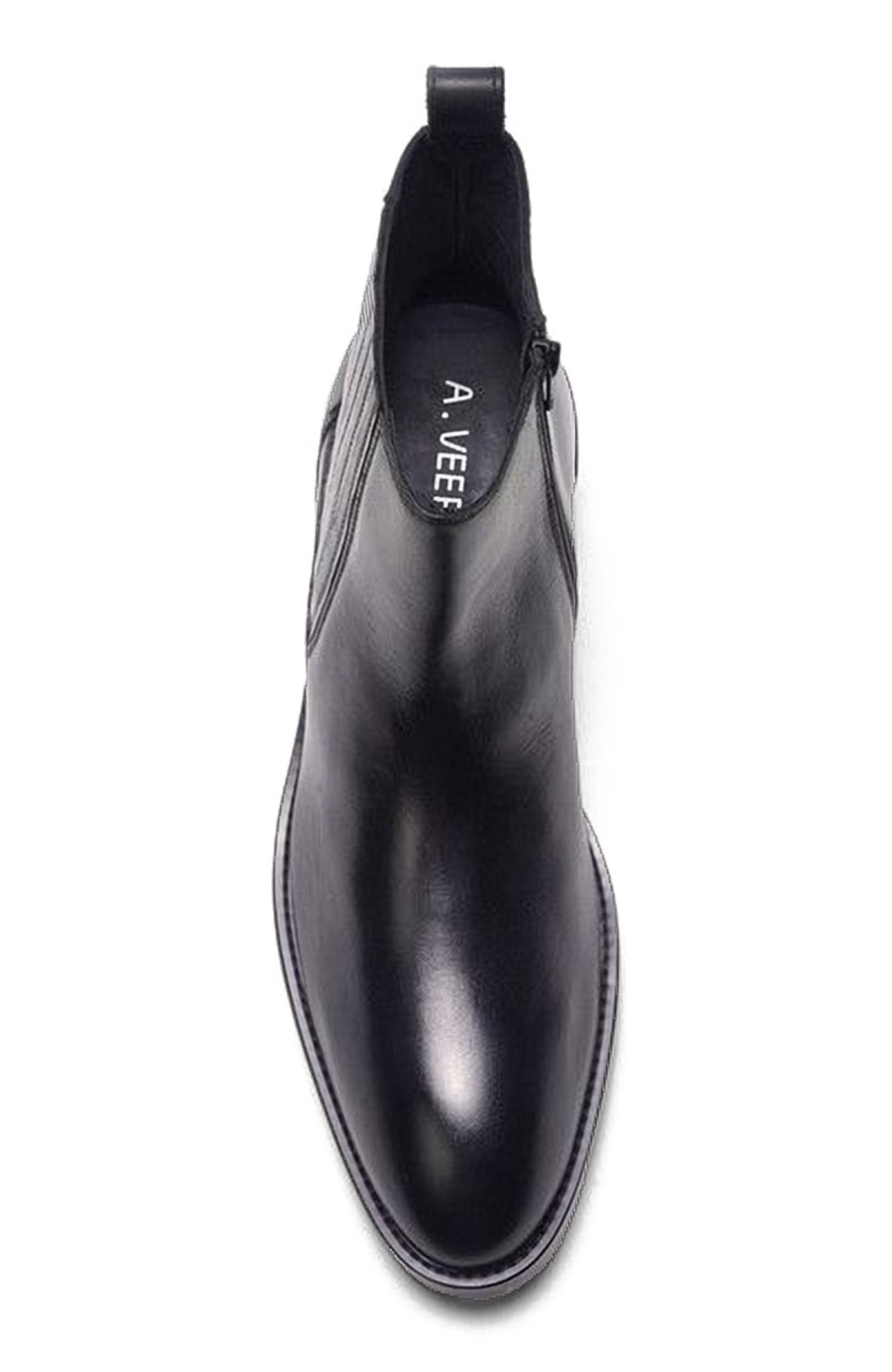 A. Veer Beckett Chelsea Boot, Alternate, color, Black Leather