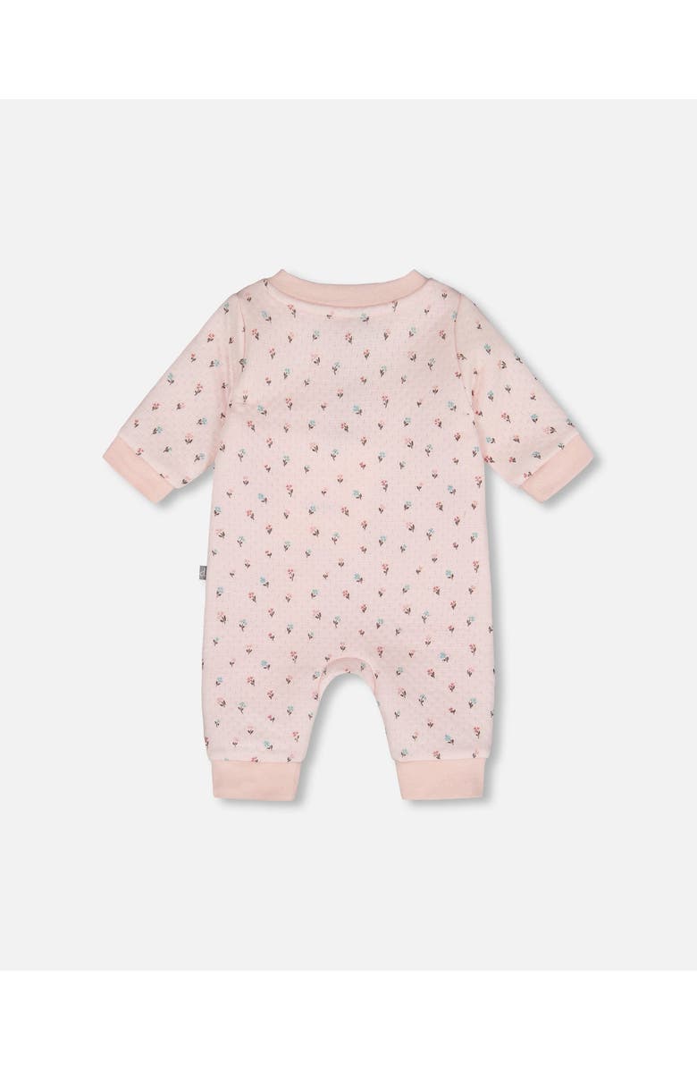 Deux par Deux Organic Cotton One-Piece and Romper, Main, color, Pink Mini Floral