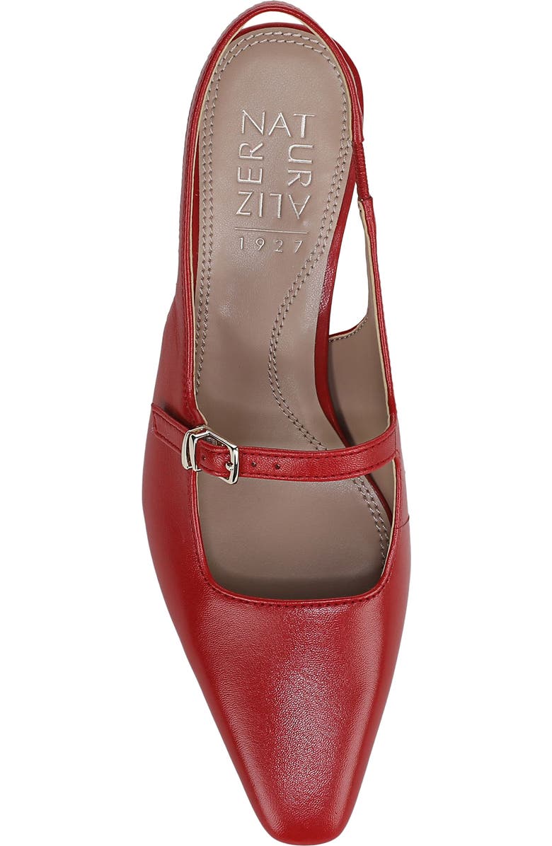 Naturalizer Gemini Slingback Mary Jane Kitten Heel Pump, Alternate, color, Red