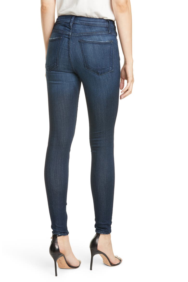 Le High Skinny Ankle Jeans, Alternate, color, DISCO