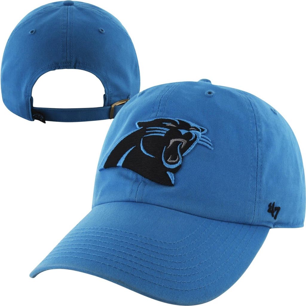 Mens Carolina Panthers '47 Brand Panther Blue Cleanup Adjustable Hat at Nordstrom
