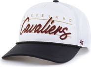 '47 Men's '47 White Cleveland Cavaliers brrr° Condor Two-Tone Hitch Rope Adjustable Hat