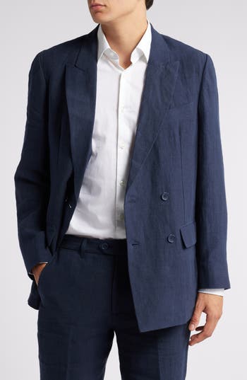 Percival Double Breasted Linen Blazer