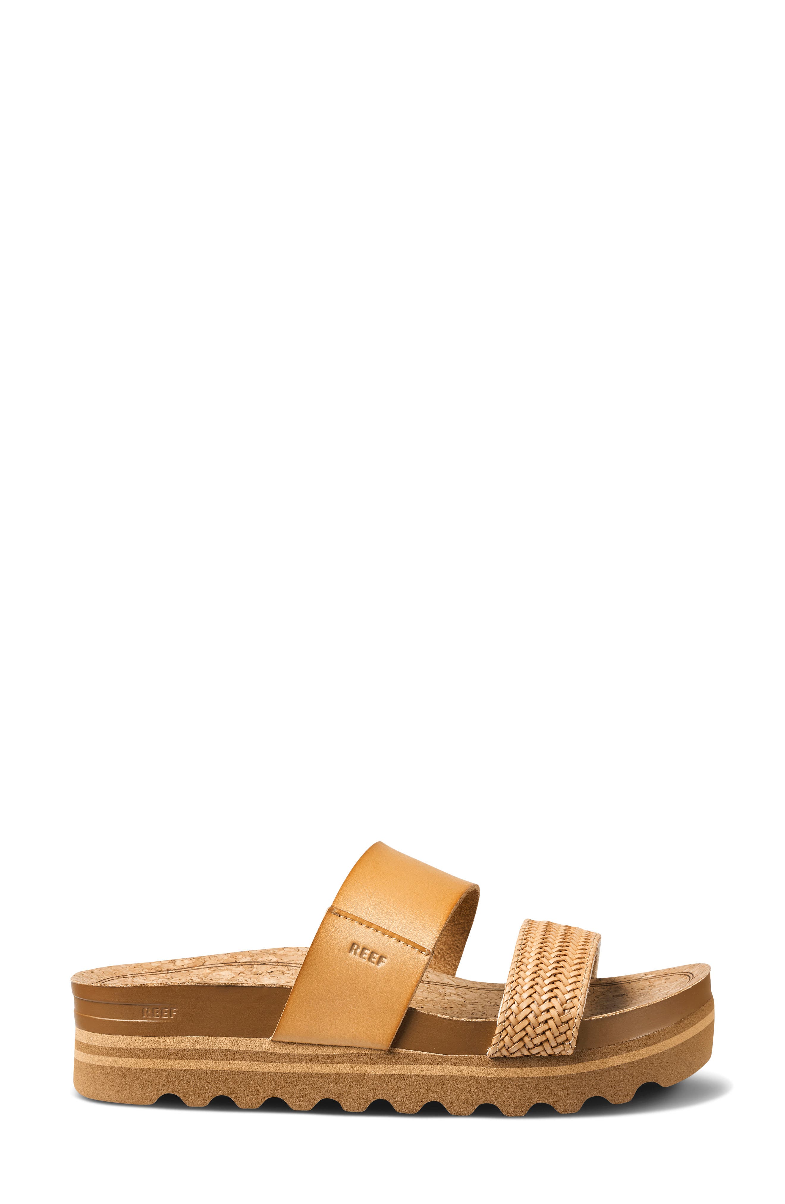 Reef Cushion Vista Hi Slide Sandal, Alternate, color, Natural Braid