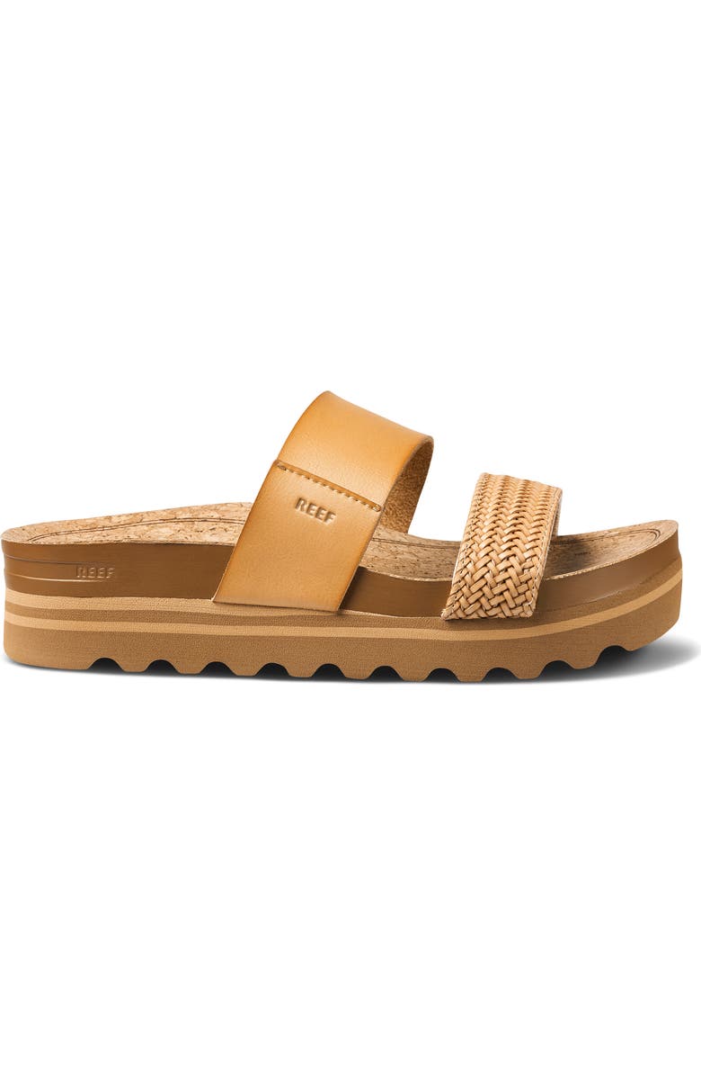 Reef Cushion Vista Hi Slide Sandal, Alternate, color, Natural Braid