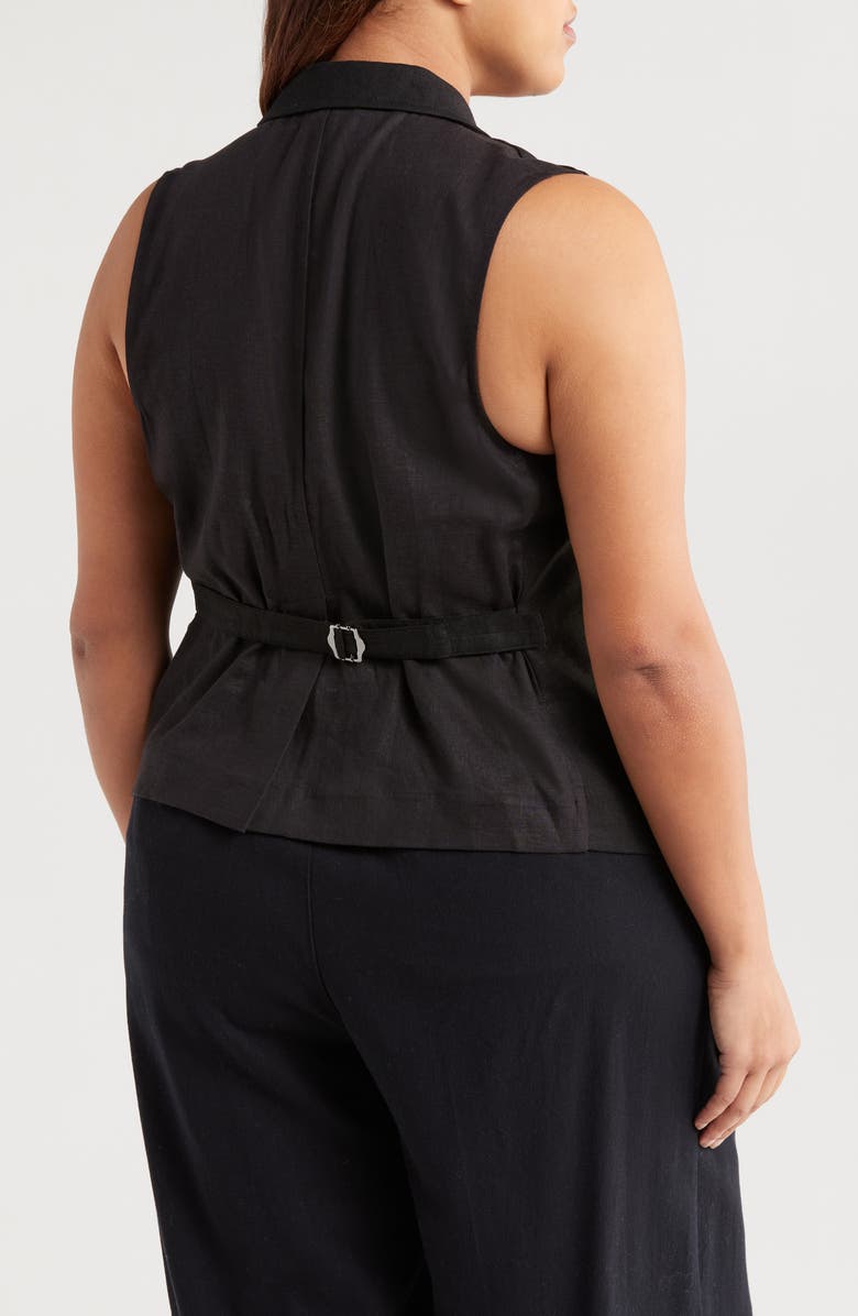 Universal Standard Linen Blend Vest, Alternate, color, 