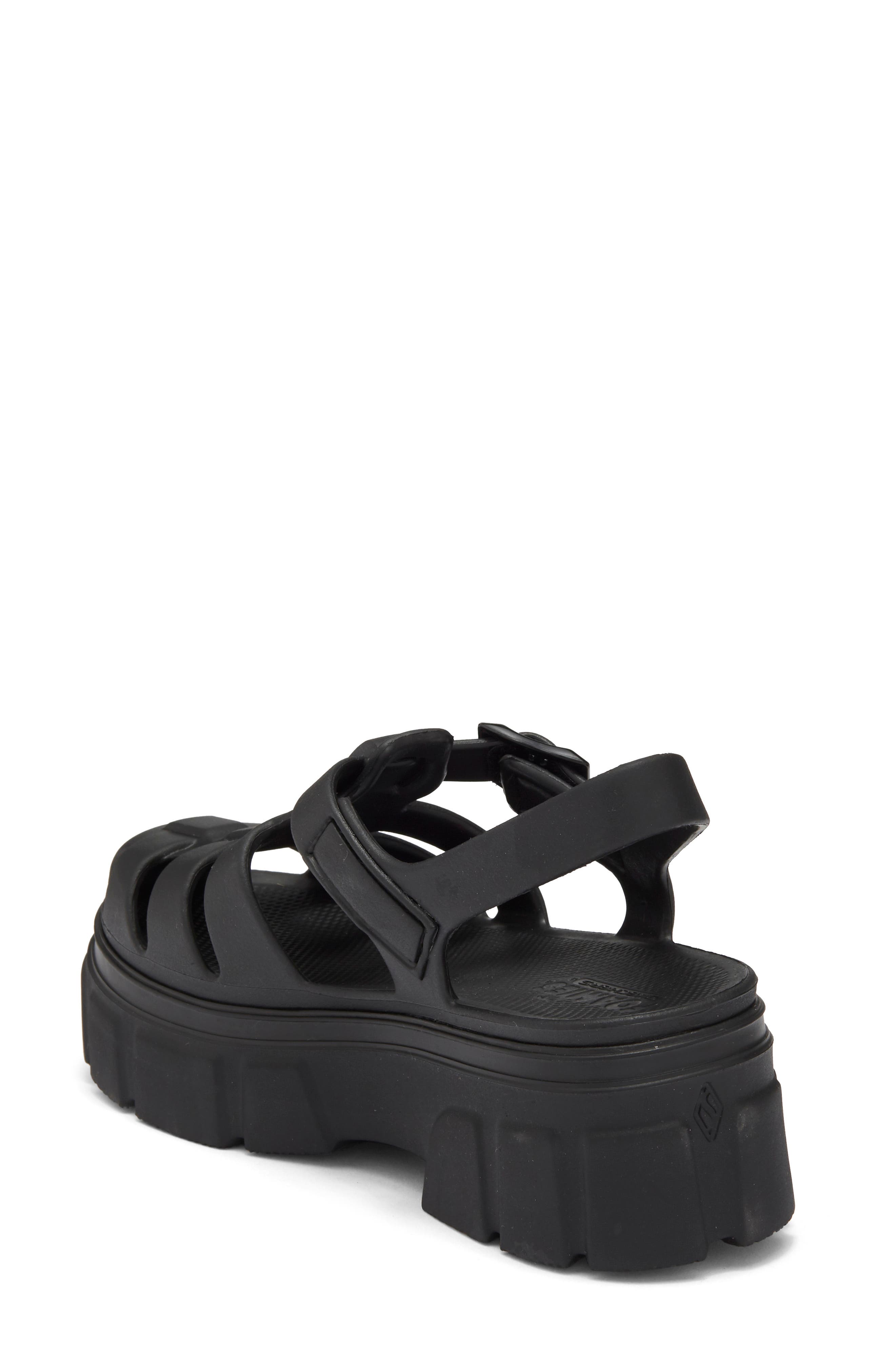 SKECHERS Foamies Headliner Platform Sandal, Alternate, color, Black