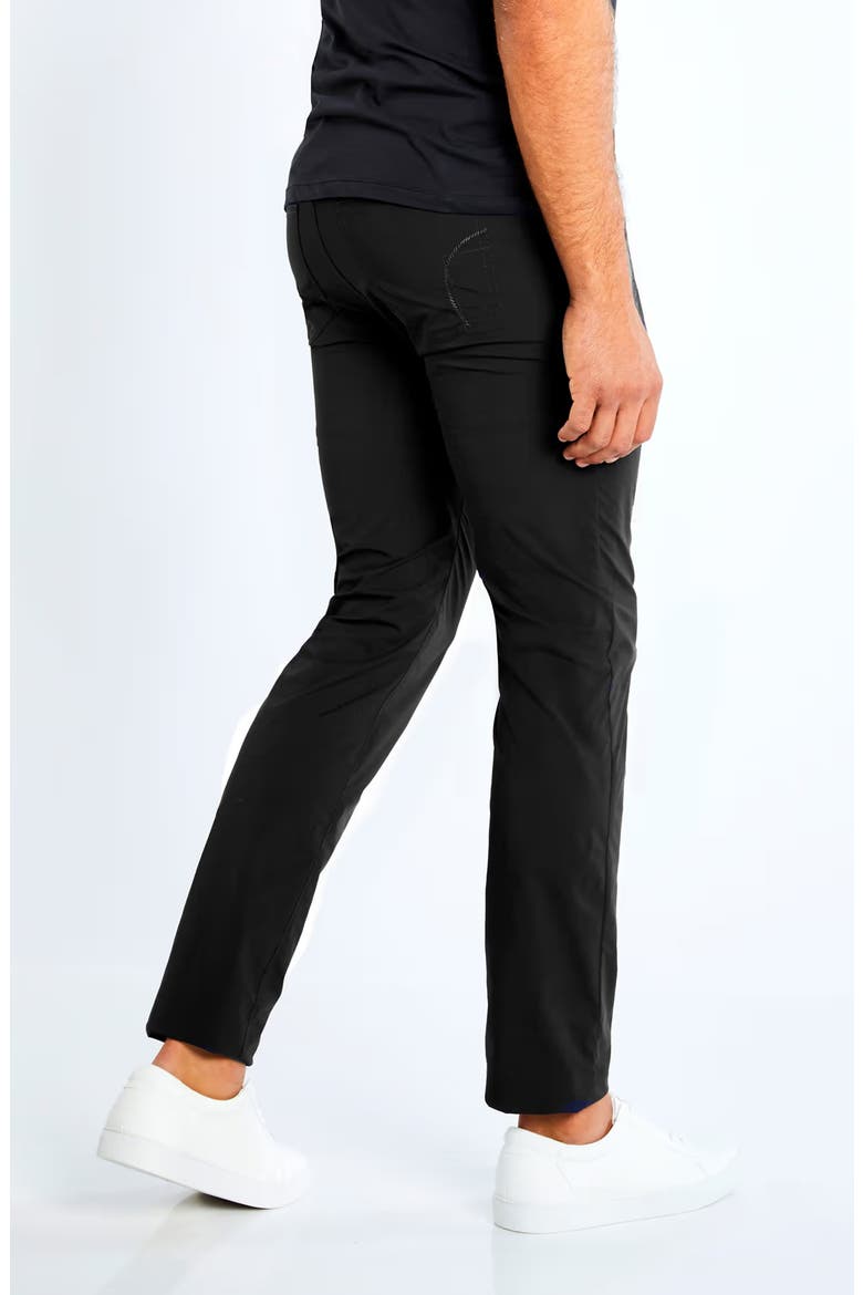 Alessio Five Pocket Jean Style Pant, Alternate, color, Black