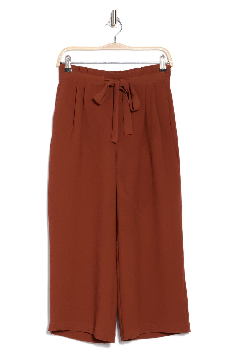 DR2 by Daniel Rainn Crop Wide Leg Pants, Alternate, color, Dark Bronze