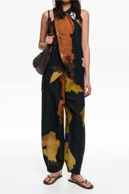 Bimba y Lola Baggy Linen-Blend Trousers